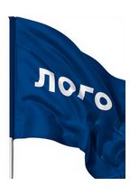 Печать флагов с логотипом и фирменной символикой